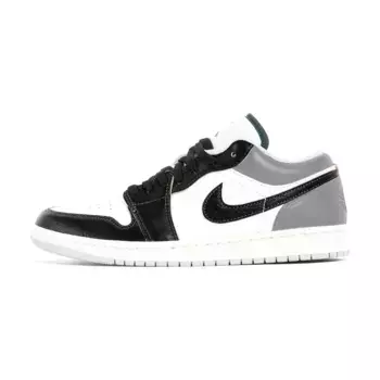 Кроссовки Air Jordan 1 Vintage Basketball Shoes Men Low-top Black/White, белый