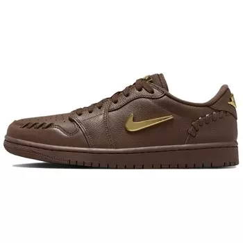 Кроссовки Air Jordan 1 Vintage Basketball Shoes Unisex Low-top Brown, коричневый