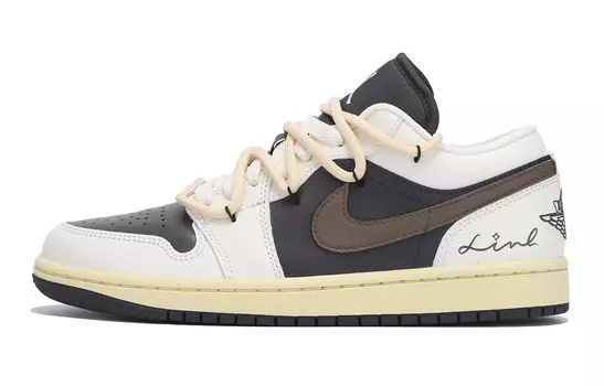 Кроссовки Air Jordan 1 Vintage Basketball Shoes Unisex Low-Top Black
