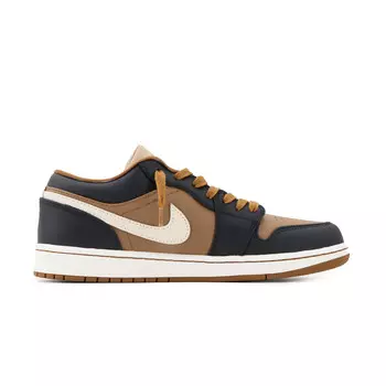 Кроссовки Air Jordan 1 Vintage Basketball Shoes Men Low-top Beige/brown/black, черный
