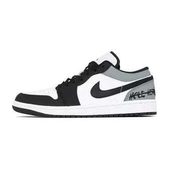 Кроссовки Air Jordan 1 Vintage Basketball Shoes Men Low-top White, синий