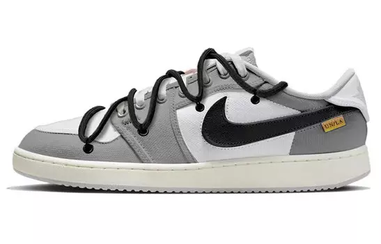 Кроссовки Air Jordan 1 Vintage Basketball Shoes Unisex Low-top Gray, серый