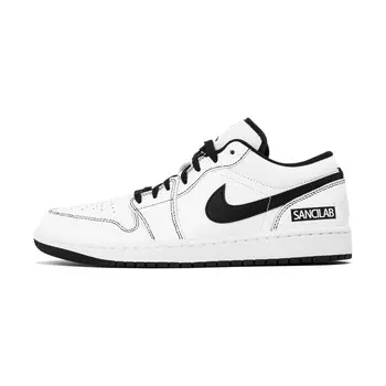 Кроссовки Air Jordan 1 Vintage Basketball Shoes Men Low-Top Black