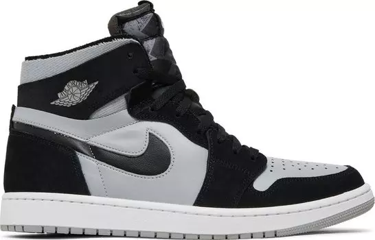 Кроссовки Air Jordan 1 Zoom CMFT Black Light Smoke Grey, серый