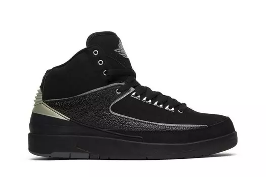 Кроссовки Air Jordan 2 Retro 'Black Chrome' 2004, черный