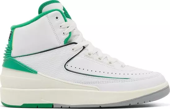 Кроссовки Air Jordan 2 Retro GS Lucky Green, белый