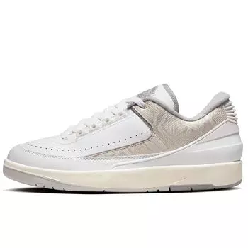 Кроссовки AIR JORDAN 2 RETRO LOW PYTHON Jordan, цвет White/Cement-Silver