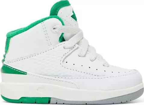 Кроссовки Air Jordan 2 Retro TD Lucky Green, белый