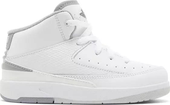 Кроссовки Air Jordan 2 Retro TD 'White Cement', белый