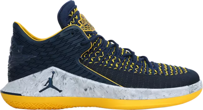 Кроссовки Air Jordan 32 Low PF Michigan Wolverines, синий