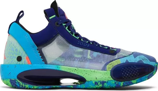 Кроссовки Air Jordan 34 Low EYBL, фиолетовый