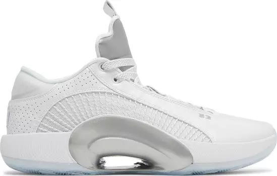 Кроссовки Air Jordan 35 Low White Metallic Silver, белый