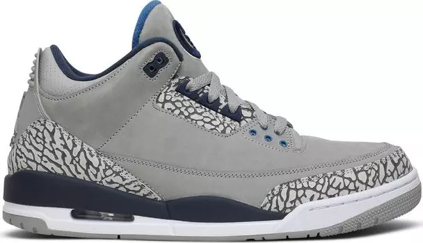 Кроссовки Air Jordan 3 Georgetown Hoyas PE, серый