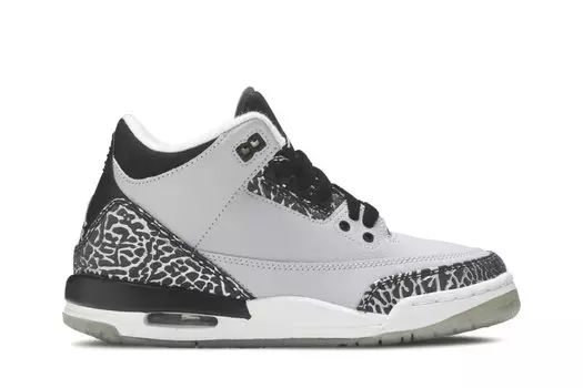 Кроссовки Air Jordan 3 Retro BG 'Wolf Grey', серый