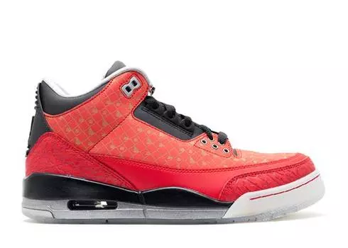 Кроссовки AIR JORDAN 3 RETRO 'DOERNBECHER' 2013, красный