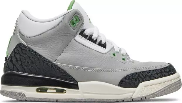 Кроссовки Air Jordan 3 Retro GS Chlorophyll, зеленый