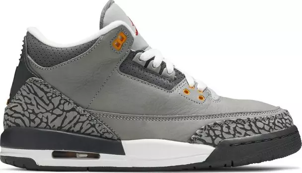 Кроссовки Air Jordan 3 Retro GS Cool Grey 2021, серый