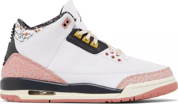 Кроссовки Air Jordan 3 Retro GS 'Vintage Floral', белый