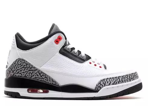 Кроссовки AIR JORDAN 3 RETRO 'INFRARED 23', белый
