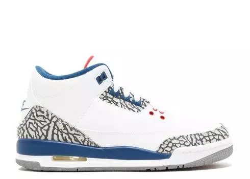 Кроссовки AIR JORDAN 3 RETRO OG BG 'TRUE BLUE' 2016, белый