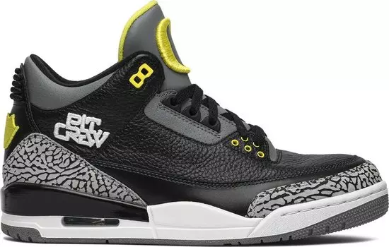 Кроссовки Air Jordan 3 Retro Oregon Pit Crew, черный