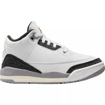 Кроссовки Air Jordan 3 Retro PS серый цемент, цвет Gipfel Wei/Feuerrot/Zement Grau/Schwarz
