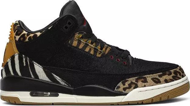 Кроссовки Air Jordan 3 Retro SE Animal Instinct, черный