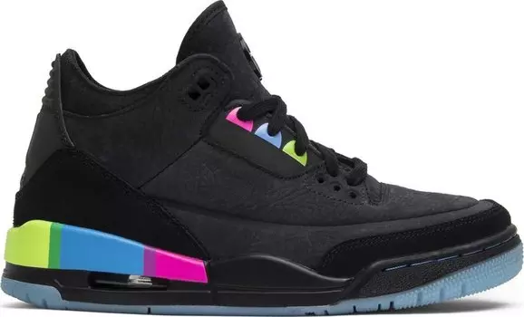 Кроссовки Air Jordan 3 Retro SE GS Quai 54, черный