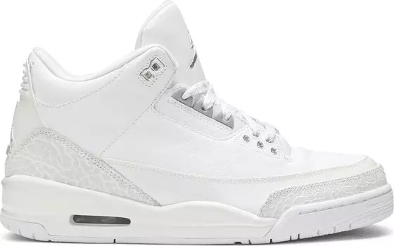 Кроссовки Air Jordan 3 Retro Silver Anniversary, белый