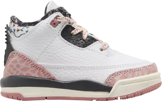 Кроссовки Air Jordan 3 Retro TD 'Vintage Floral', белый