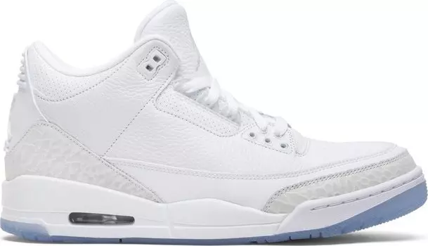 Кроссовки Air Jordan 3 Retro Triple White, белый