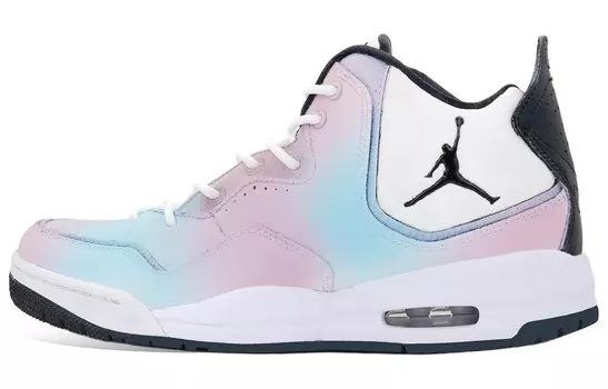 Кроссовки Air Jordan 3 Vintage Basketball Shoes Men Mid-top Blue/Pink/White, синий/розовый/белый