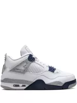 Кроссовки Air Jordan 4 Midnight Navy, белый