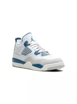 Кроссовки Air Jordan 4 Military Blue Jordan Kids, белый