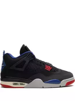 Кроссовки Air Jordan 4 Rare Air - Black/Fire Red/Deep Royal Blue/Dark Smoke Grey/Tech Grey, черный