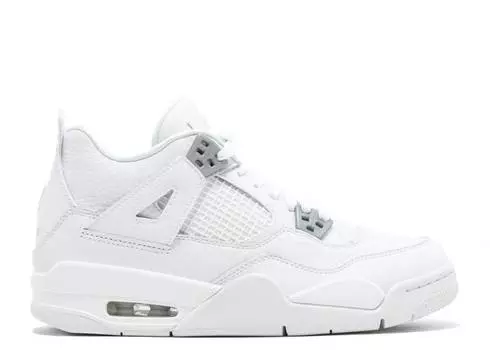 Кроссовки AIR JORDAN 4 RETRO BG 'PURE MONEY', белый