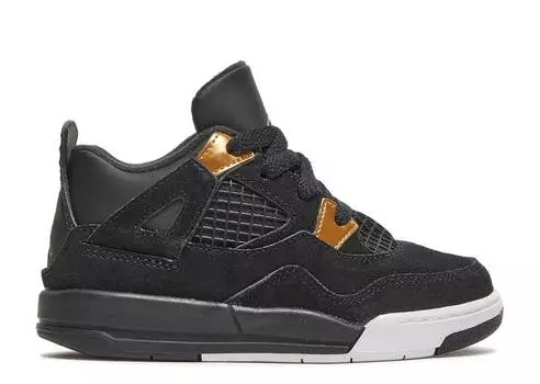 Кроссовки AIR JORDAN 4 RETRO BT 'ROYALTY', черный