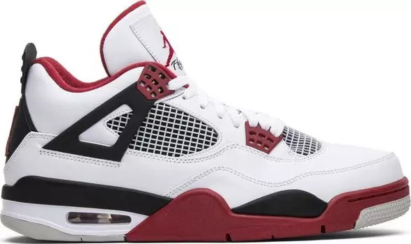 Кроссовки Air Jordan 4 Retro Fire Red 2012, белый