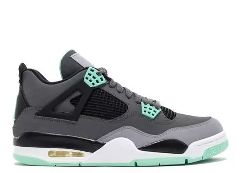 Кроссовки AIR JORDAN 4 RETRO 'GREEN GLOW', серый