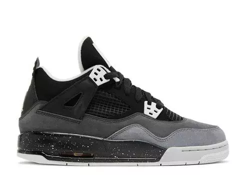 Кроссовки AIR JORDAN 4 RETRO GS 'FEAR', черный