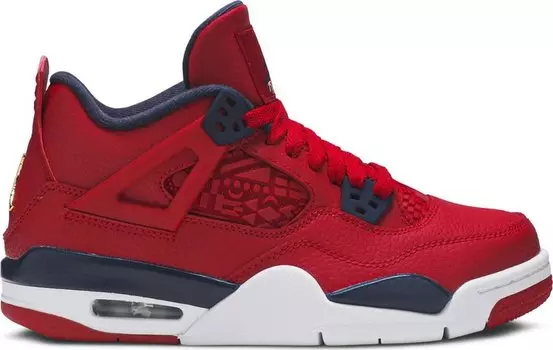 Кроссовки Air Jordan 4 Retro GS FIBA, красный