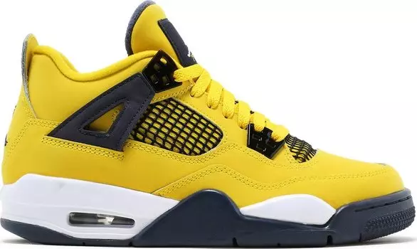 Кроссовки Air Jordan 4 Retro GS Lightning 2021, желтый