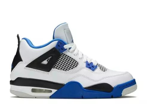 Кроссовки AIR JORDAN 4 RETRO GS 'MOTORSPORTS', белый