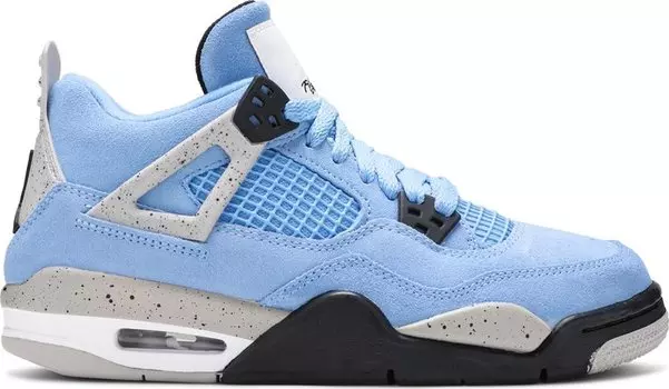 Кроссовки Air Jordan 4 Retro GS University Blue, синий