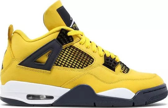 Кроссовки Air Jordan 4 Retro Lightning 2021, желтый