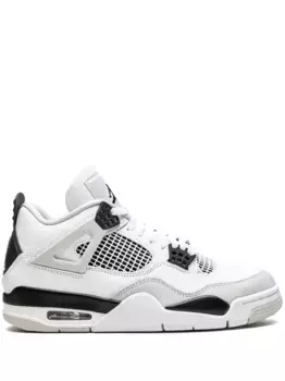 Кроссовки Air Jordan 4 Retro Military Black, белый