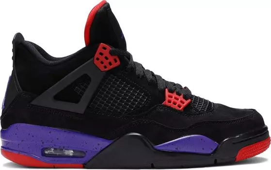 Кроссовки Air Jordan 4 Retro NRG Raptors - Drake Signature, фиолетовый