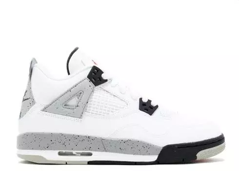 Кроссовки AIR JORDAN 4 RETRO OG BG 'CEMENT' 2016, белый