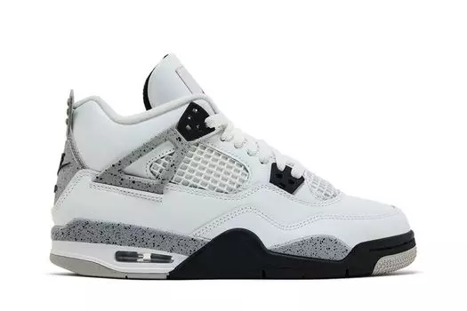 Кроссовки Air Jordan 4 Retro OG GS 'White Cement' 2025, белый