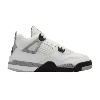 Кроссовки Air Jordan 4 Retro OG PS 'White Cement' 2025, белый